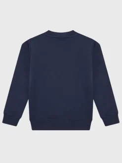 Calvin Klein Jeans Bluza Monogram Logo IU0IU00265 Granatowy Regular Fit