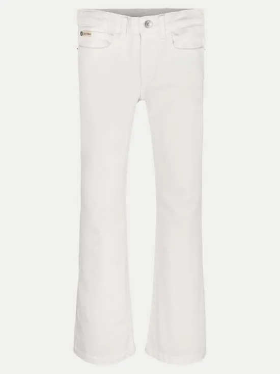 Calvin Klein Jeans Jeansy IG0IG02840 Biały Flare Fit