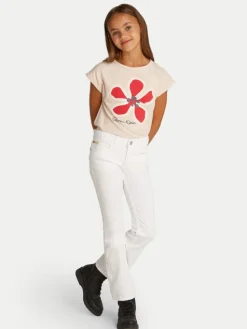 Calvin Klein Jeans Jeansy IG0IG02840 Biały Flare Fit