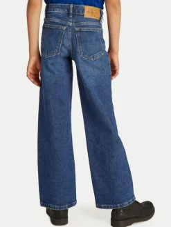 Calvin Klein Jeans Jeansy IG0IG02710 Granatowy Wide Leg