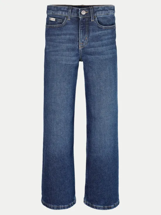 Calvin Klein Jeans Jeansy IG0IG02710 Granatowy Wide Leg