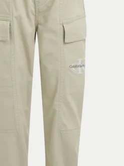 Calvin Klein Jeans Joggery Essential IB0IB02270 Beżowy Regular Fit