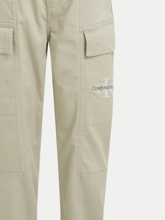 Calvin Klein Jeans Joggery Essential IB0IB02270 Beżowy Regular Fit