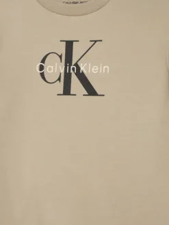 Calvin Klein Jeans Komplet bluza, bluzka i spodnie Monogram IN0IN00336 Beżowy Regular Fit