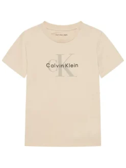 Calvin Klein Jeans Komplet bluza, bluzka i spodnie Monogram IN0IN00336 Beżowy Regular Fit