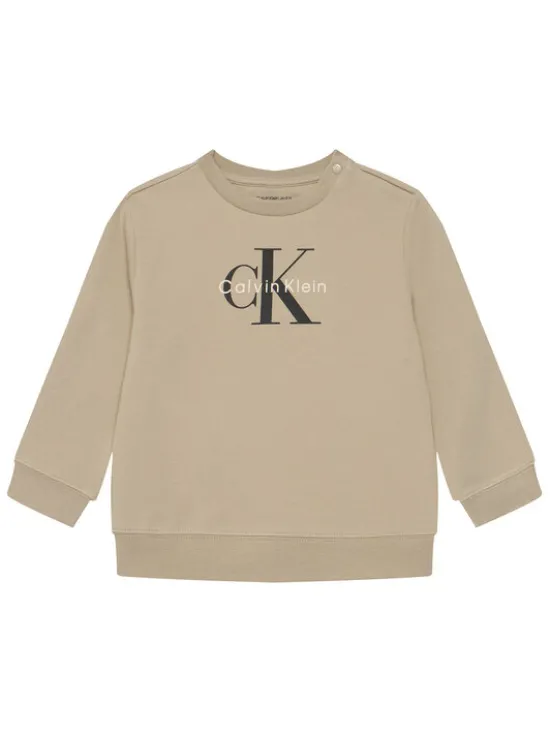 Calvin Klein Jeans Komplet bluza, bluzka i spodnie Monogram IN0IN00336 Beżowy Regular Fit