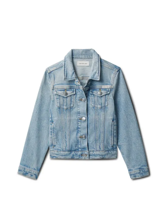 Calvin Klein Jeans Kurtka jeansowa LVCKSJD00G Niebieski Regular Fit