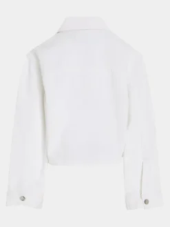 Calvin Klein Jeans Kurtka jeansowa IG0IG02390 Biały Regular Fit