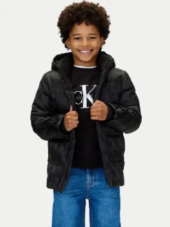 Calvin Klein Jeans Kurtka zimowa IB0IB02570 Czarny Regular Fit