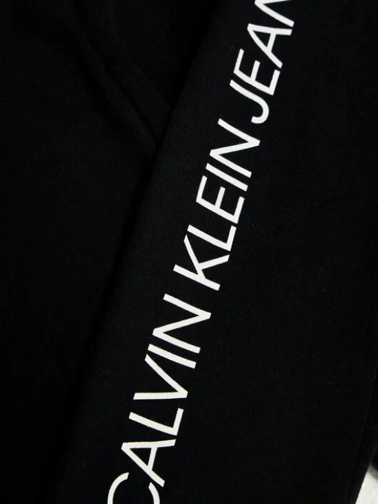 Calvin Klein Jeans Legginsy Logo IG0IG00740 Czarny Slim Fit