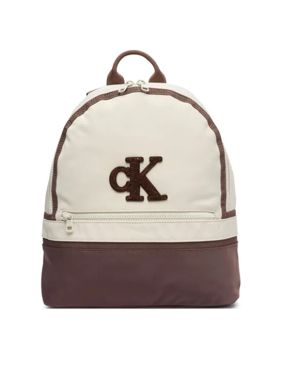 Calvin Klein Jeans Plecak Colour Block Backpack IU0IU00758 Beżowy