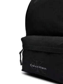 Calvin Klein Jeans Plecak Solid Monologo Backpack IU0IU00731 Czarny