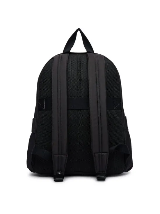 Calvin Klein Jeans Plecak Solid Monologo Backpack IU0IU00731 Czarny