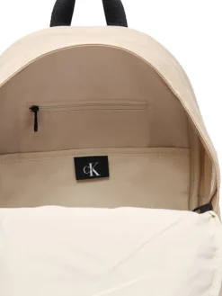 Calvin Klein Jeans Plecak Solid Monologo Backpack IU0IU00731 Beżowy