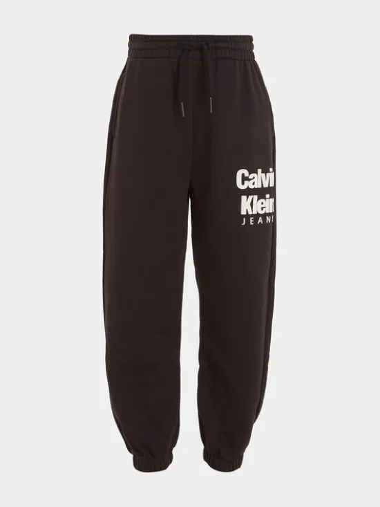 Calvin Klein Jeans Spodnie dresowe IB0IB01816 Czarny Regular Fit