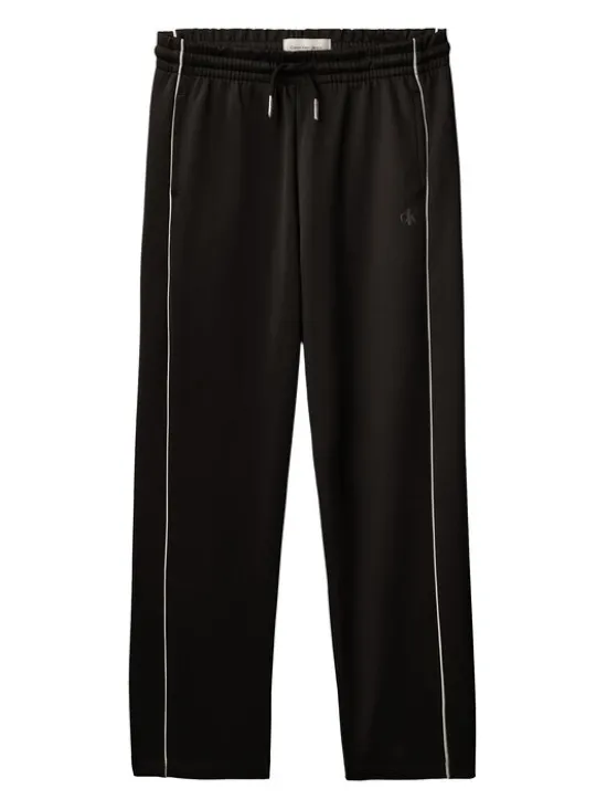 Calvin Klein Jeans Spodnie dresowe Piping IB0IB02606 Czarny Regular Fit