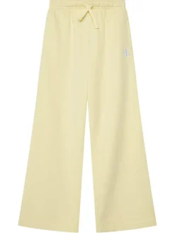 Calvin Klein Jeans Spodnie dresowe LVCKSJC11G Żółty Wide Leg