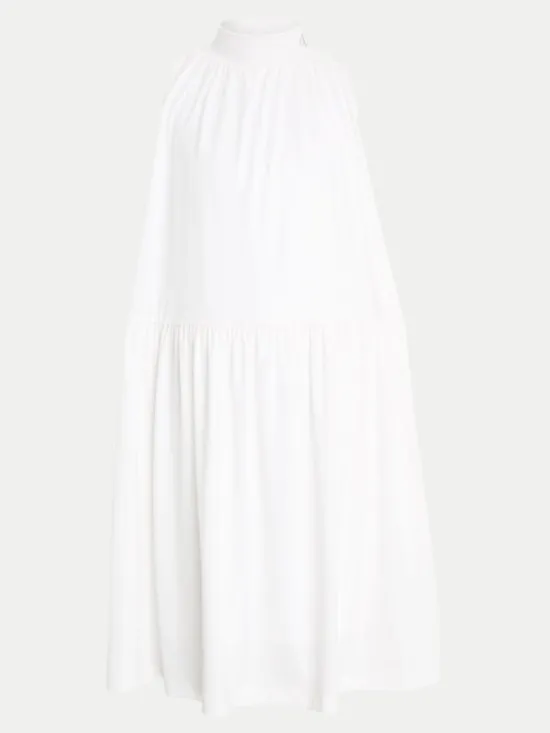 Calvin Klein Jeans Sukienka letnia Iridescent IG0IG02481 Biały Relaxed Fit