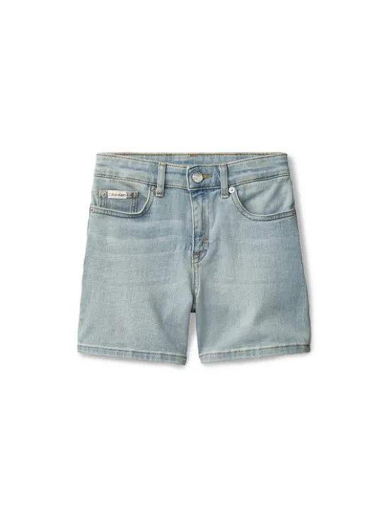 Calvin Klein Jeans Szorty jeansowe LVCKSJC19G Niebieski jasny Regular Fit