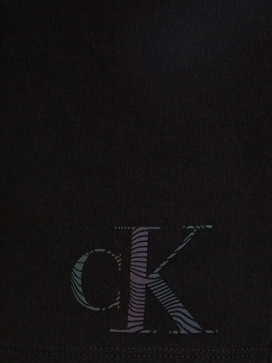 Calvin Klein Jeans Szorty sportowe Iridescent IG0IG02452 Czarny Regular Fit