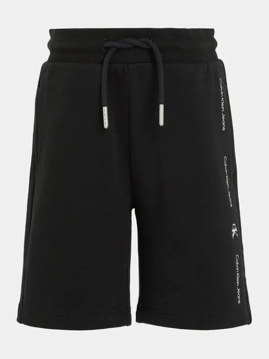 Calvin Klein Jeans Szorty sportowe Minimalistic IB0IB02061 Czarny Regular Fit