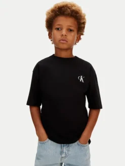 Calvin Klein Jeans T-Shirt Bridge LVCKSJA05B Czarny Regular Fit