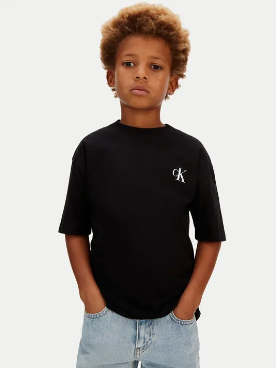 Calvin Klein Jeans T-Shirt Bridge LVCKSJA05B Czarny Regular Fit