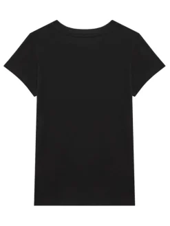 Calvin Klein Jeans T-Shirt Glitter IG0IG02972 D Czarny Slim Fit