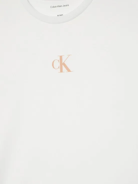 Calvin Klein Jeans T-Shirt IG0IG02136 Biały Boxy Fit