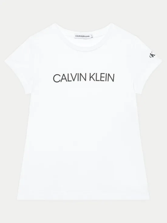 Calvin Klein Jeans T-Shirt IG0IG00380 Biały Regular Fit