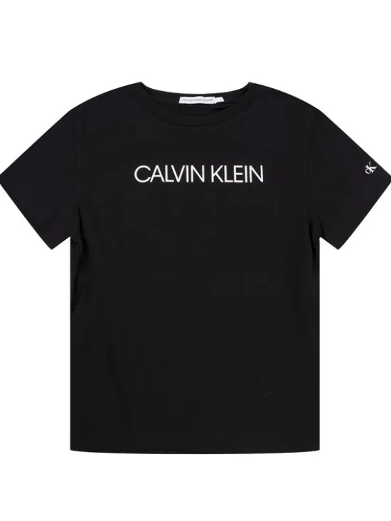 Calvin Klein Jeans T-Shirt Institutional SS IB0IB00347 Biały Regular Fit