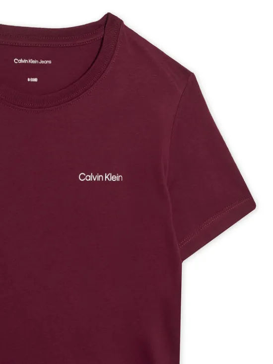 Calvin Klein Jeans T-Shirt IU0IU00683 Fioletowy Regular Fit
