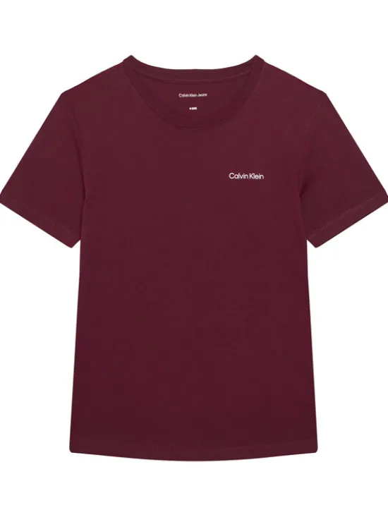 Calvin Klein Jeans T-Shirt IU0IU00683 Fioletowy Regular Fit