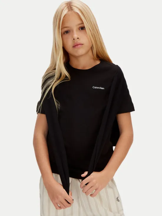 Calvin Klein Jeans T-Shirt IU0IU00683 Czarny Regular Fit