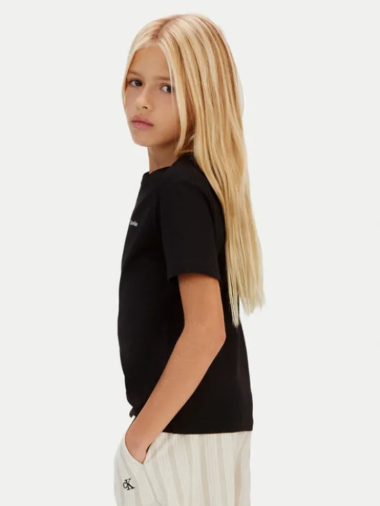 Calvin Klein Jeans T-Shirt IU0IU00683 Czarny Regular Fit