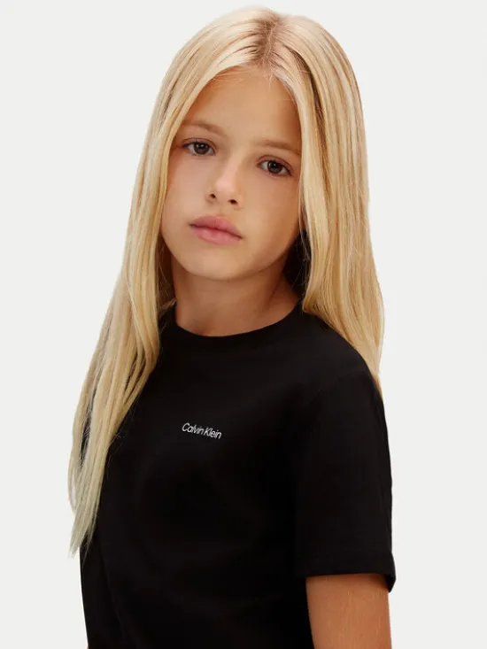 Calvin Klein Jeans T-Shirt IU0IU00683 Czarny Regular Fit