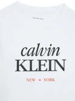 Calvin Klein Jeans T-Shirt LVCKSJA07B Biały Regular Fit
