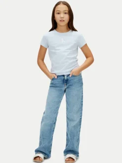 Calvin Klein Jeans T-Shirt LVCKSJA15G Niebieski Regular Fit
