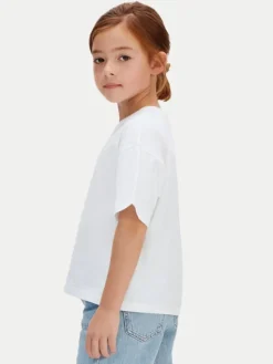 Calvin Klein Jeans T-Shirt LVCKSJA16G Biały Boxy Fit