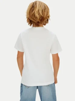 Calvin Klein Jeans T-Shirt Minimal Logo IB0IB02608 Biały Regular Fit