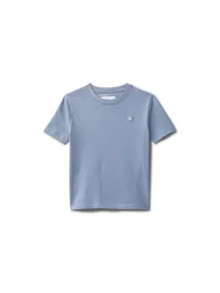 Calvin Klein Jeans T-Shirt Mono Mini Badge LV1CKSJA30 Niebieski Regular Fit