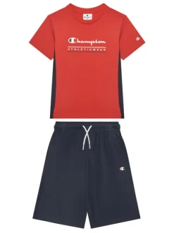 Champion Komplet t-shirt i spodenki 306992 Czerwony Regular Fit