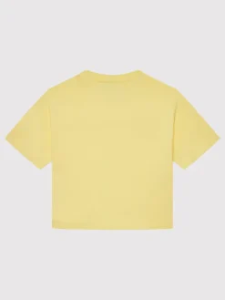 Champion Komplet t-shirt i szorty sportowe 404319 Żółty Custom Fit
