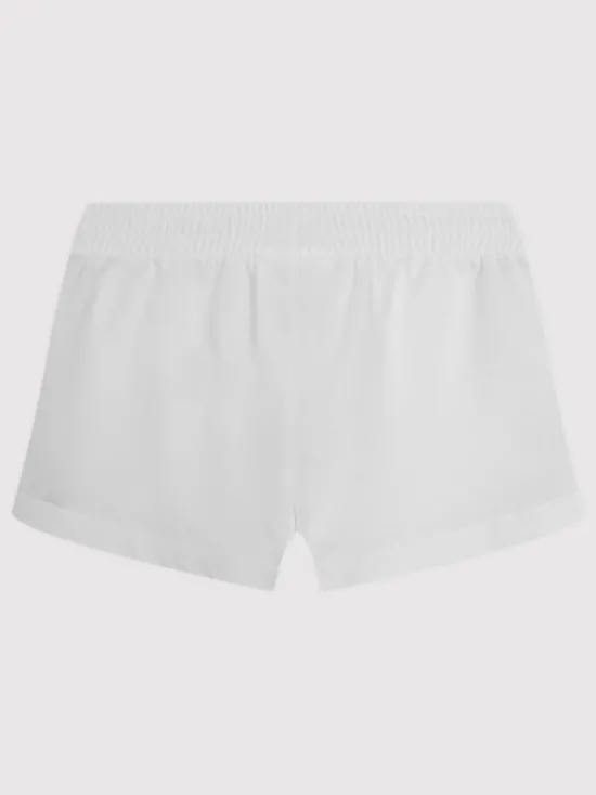 Champion Szorty sportowe 404357 Biały Regular Fit
