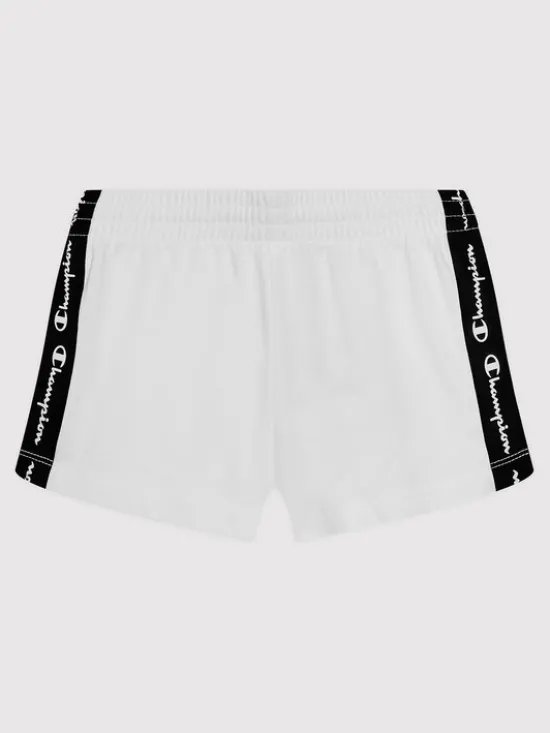 Champion Szorty sportowe 404357 Biały Regular Fit
