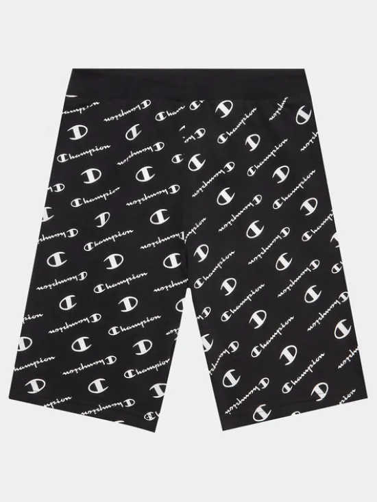 Champion Szorty sportowe 306297 Czarny Regular Fit