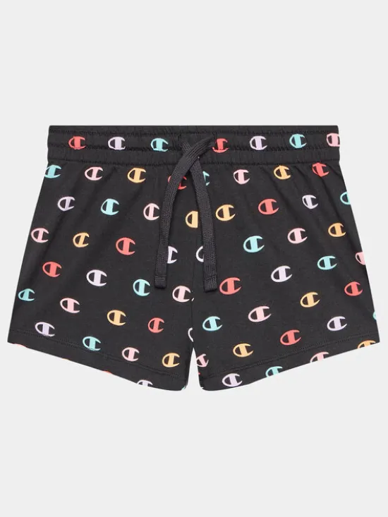 Champion Szorty sportowe 404616 Czarny Regular Fit