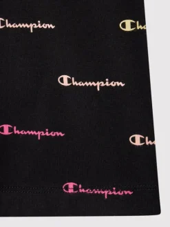 Champion Szorty sportowe 404432 Czarny Slim Fit
