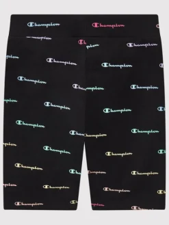 Champion Szorty sportowe 404432 Czarny Slim Fit