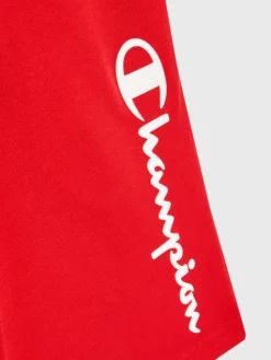 Champion Szorty sportowe 306282 Czerwony Regular Fit